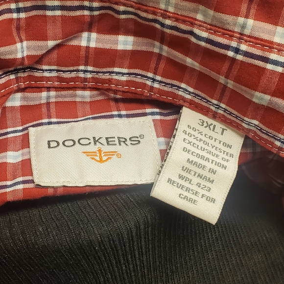 DOCKERS Button Down Shirt Size: 3XLT - Picture 3 of 3